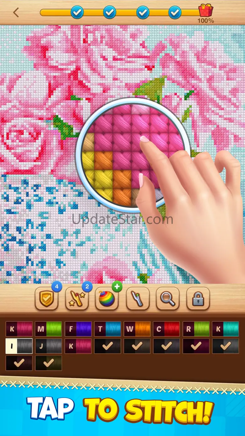 Cross-Stitch: Coloring Book 743