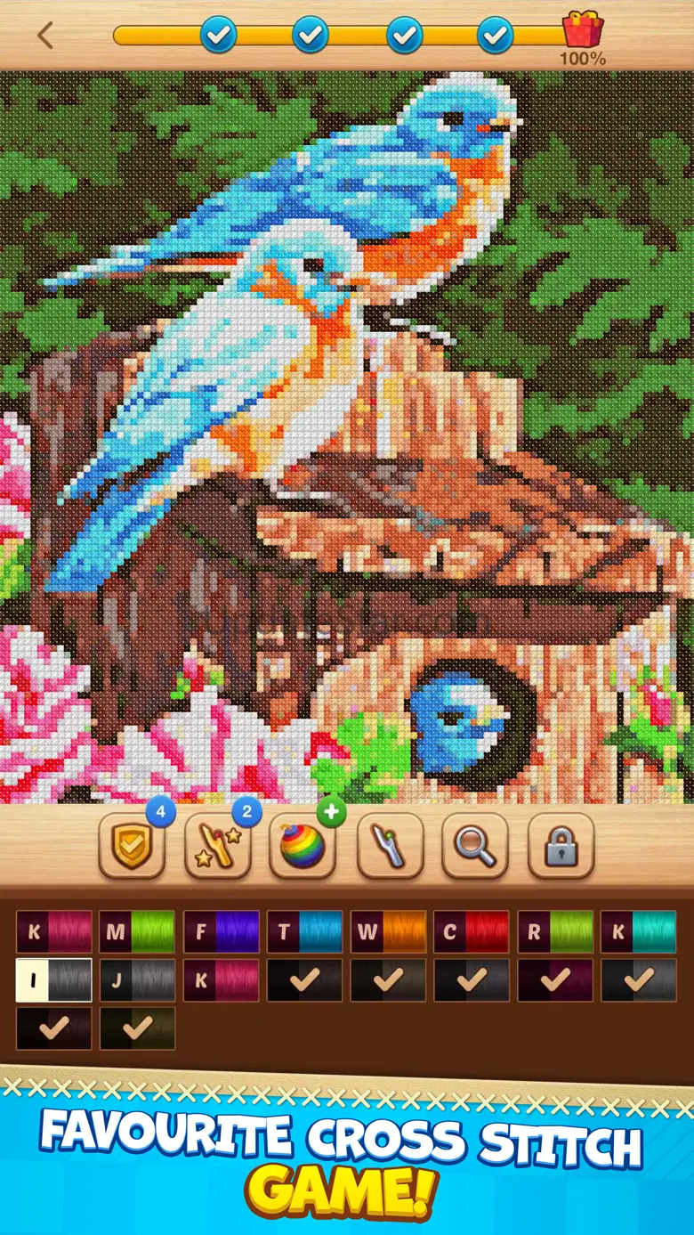 Cross-Stitch: Coloring Book 743
