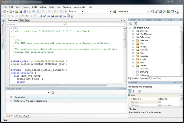 VS.Php for Visual Studio 2008 3.2.1.7561