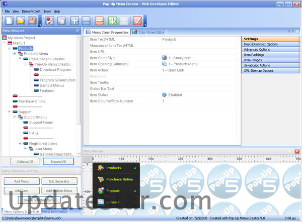 Pop-Up Menu Creator 5.0.407