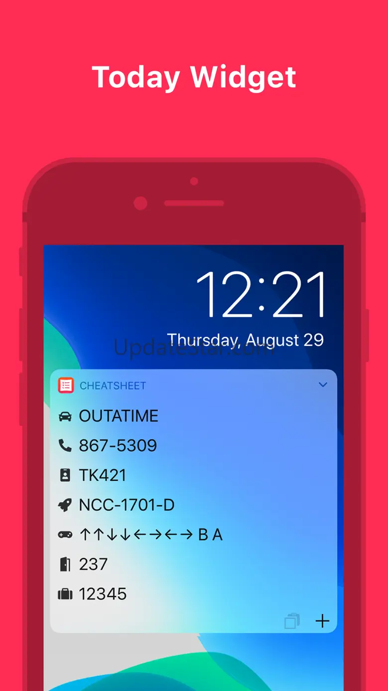 Cheatsheet — Quick Note Widget 4.8.4