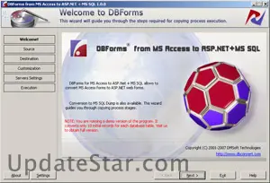 DBForms from MS Access to ASP.NET+MS SQL