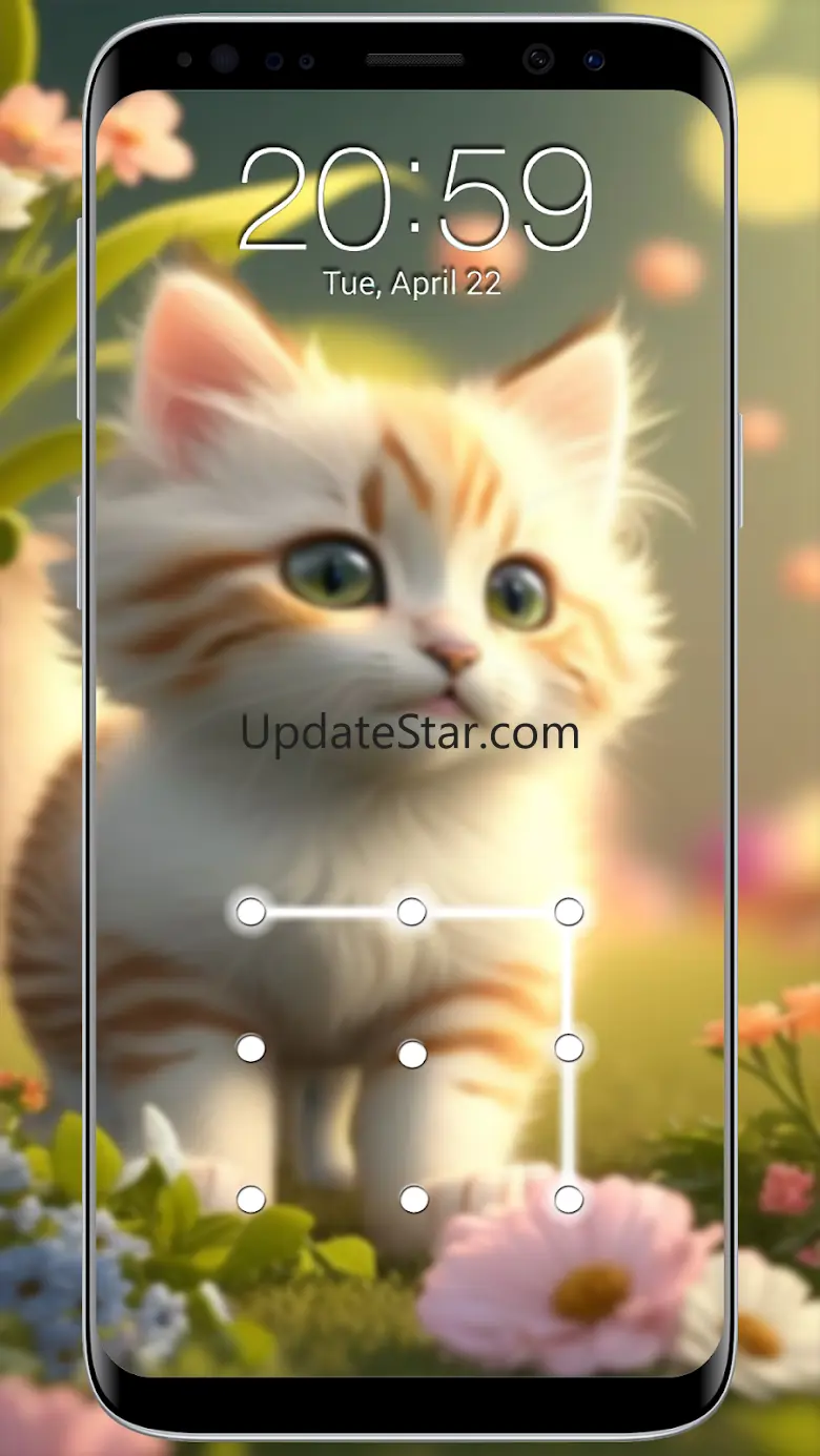 Kitty Cat Lock Screen 12.1
