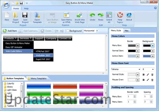 Easy Button & Menu Maker 5.2