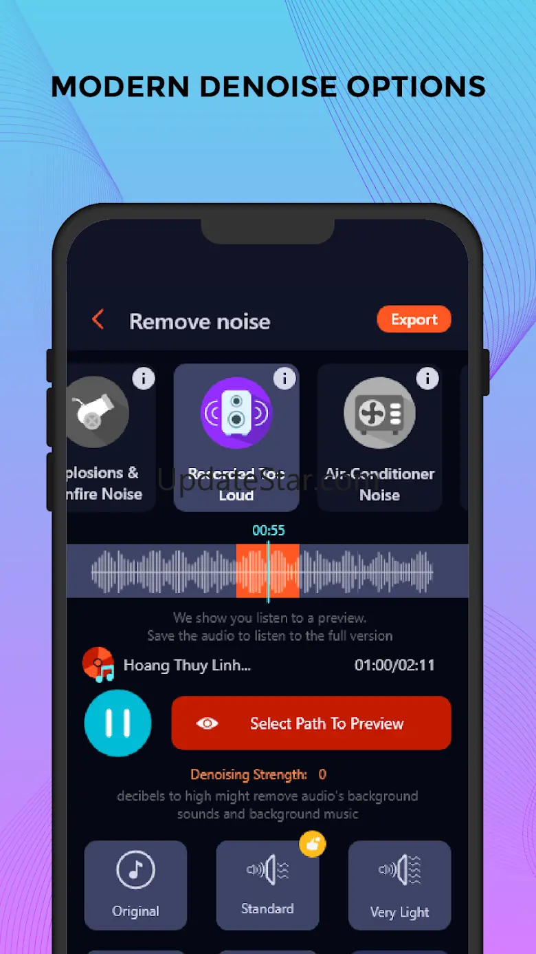 Remove noise: Reduce noise mp3 2.8