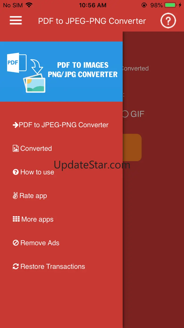 Convert PDF to JPG,PDF to PNG 4.9