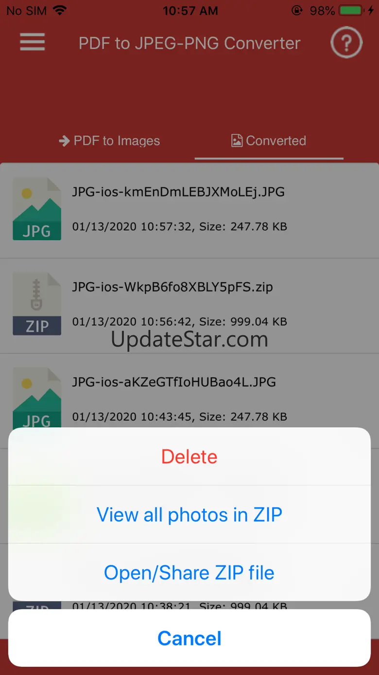 Convert PDF to JPG,PDF to PNG 4.9