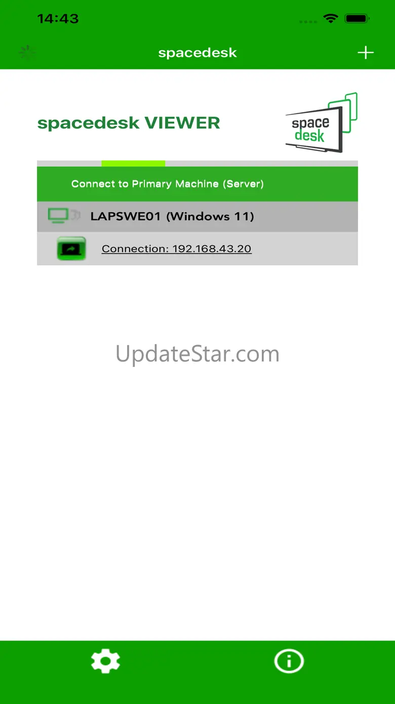 spacedesk display screen cast 1.84