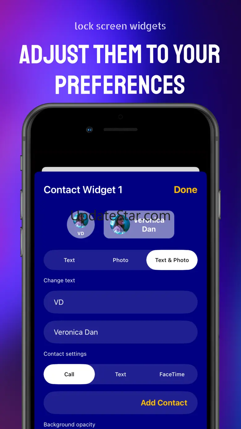 Lockscreen & Homescreen Widget 1.21