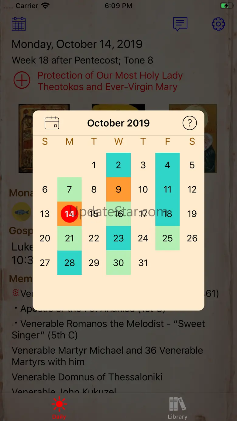 Orthodox Christian Calendar+ 5.4.7