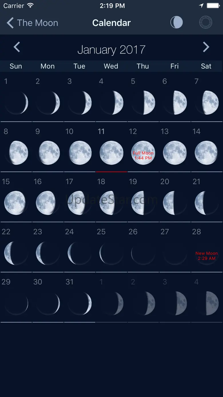 The Moon: Calendar Moon Phases 6.0