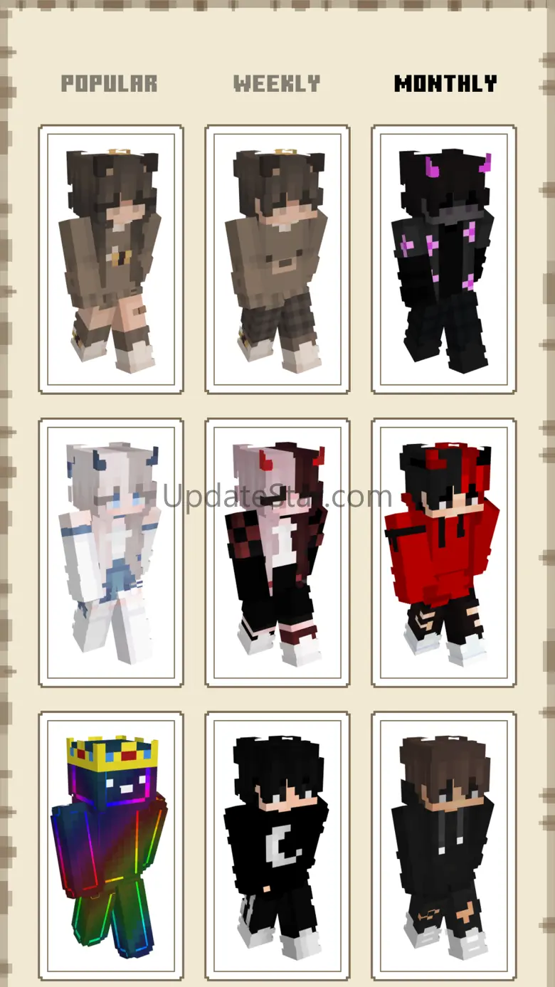 Skins for Minecraft : Creative 1.9.23
