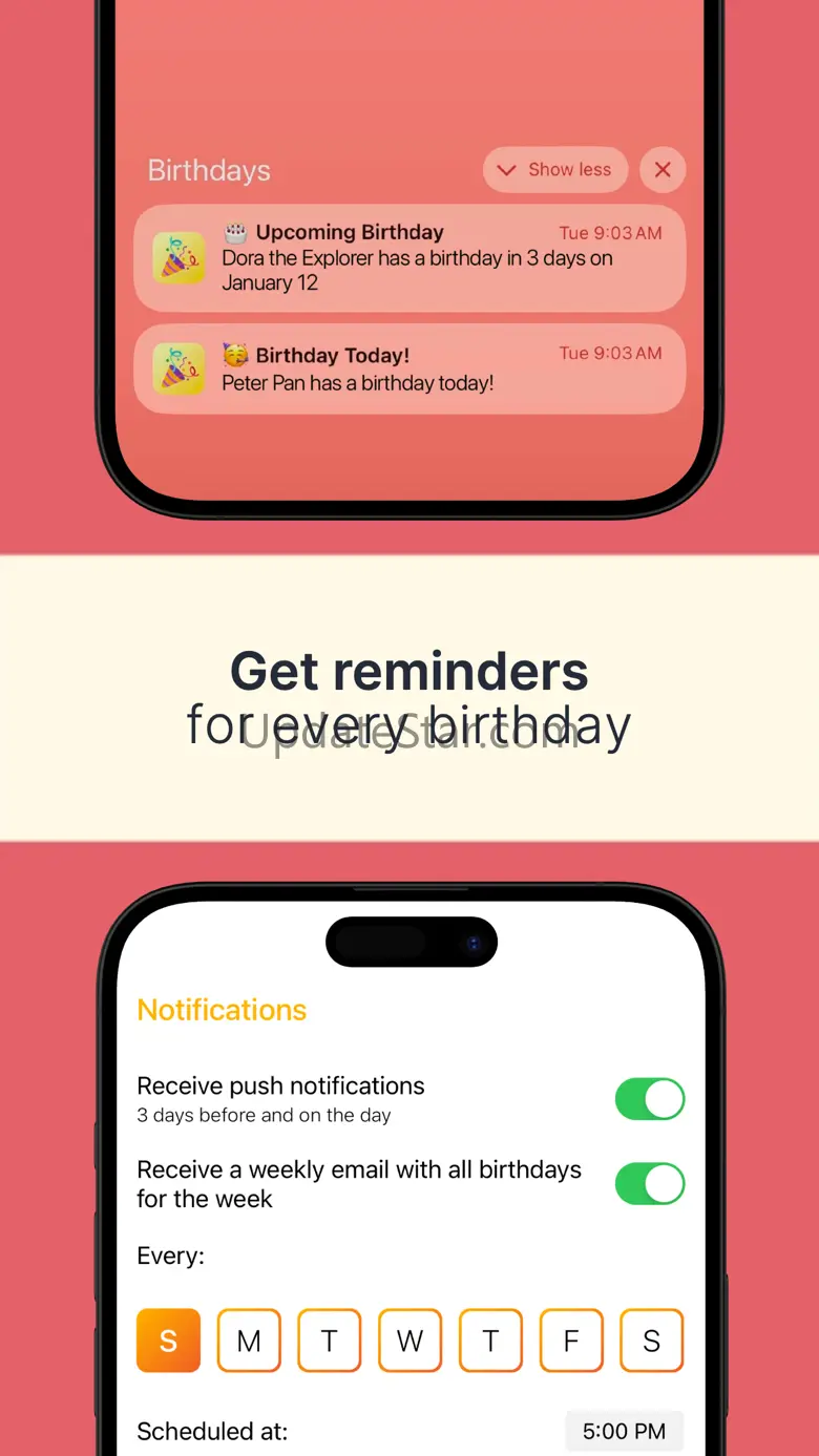 Sunshine Birthdays 1.69