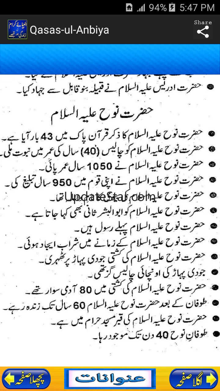 Qasas ul Anbiya aur Maloomat 1.2