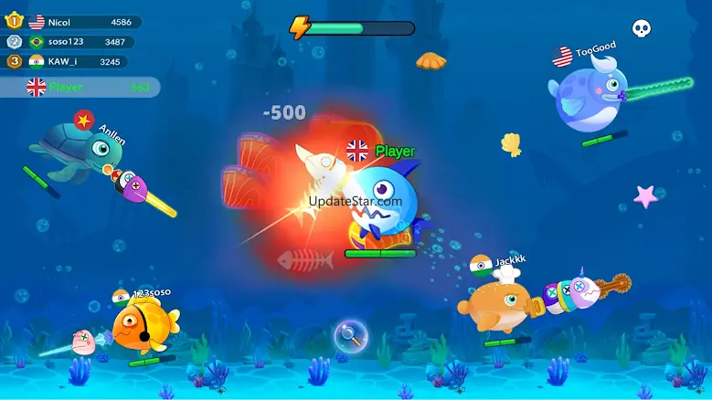 Shark vs Fish .io-Hungry World 1.0.33
