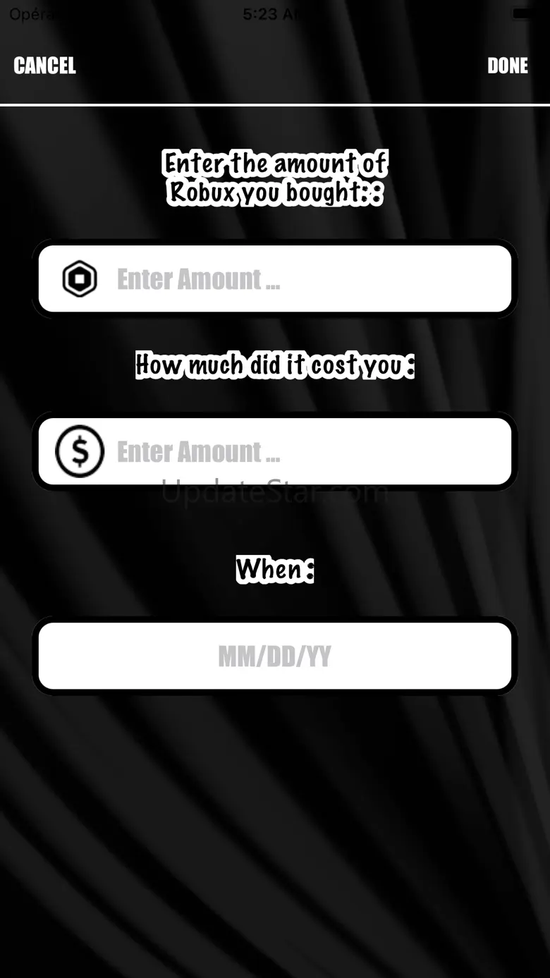 Robux Costs Options for Roblox 1.1