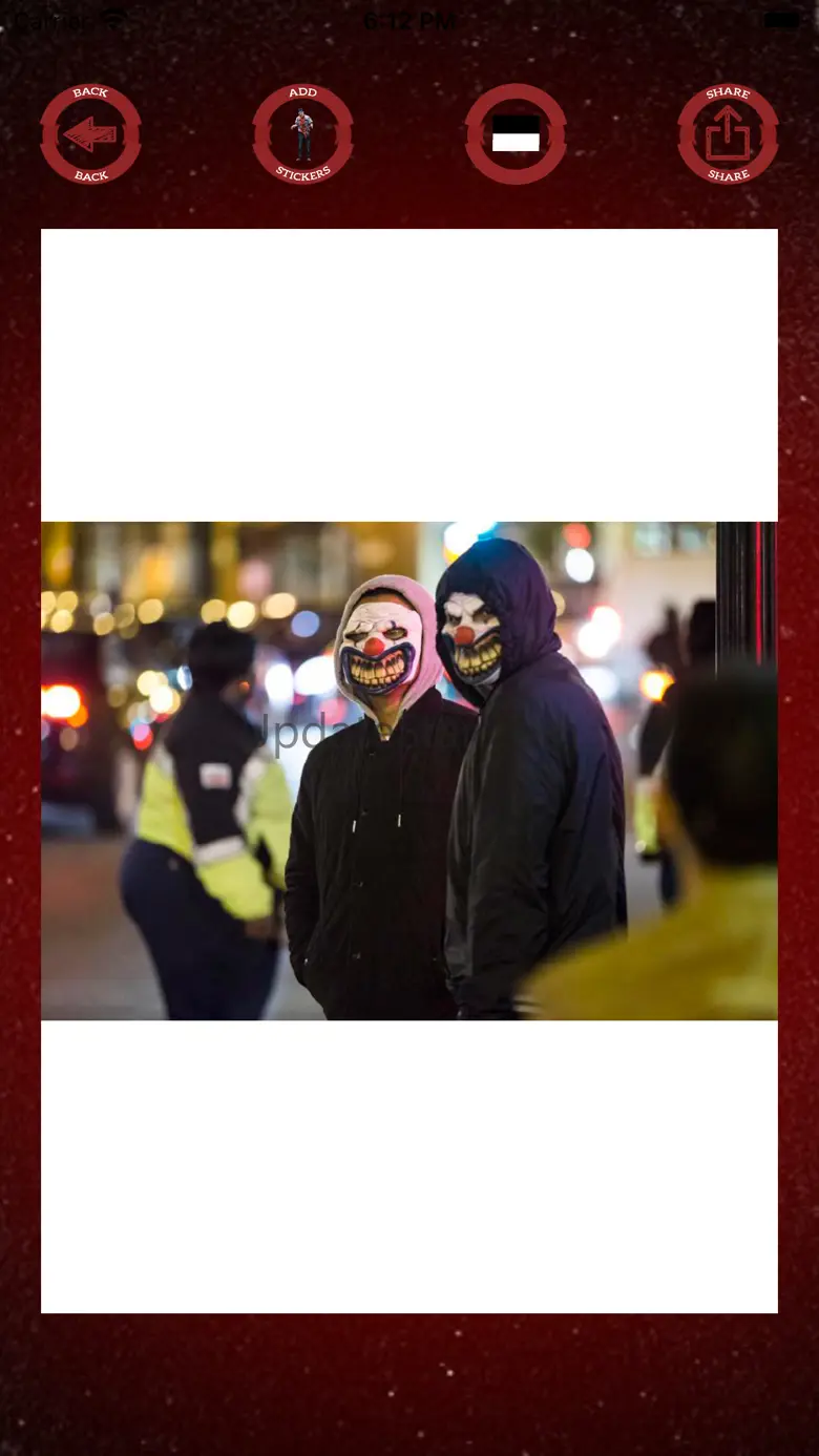 Evil clowns - photo stickers 2.1