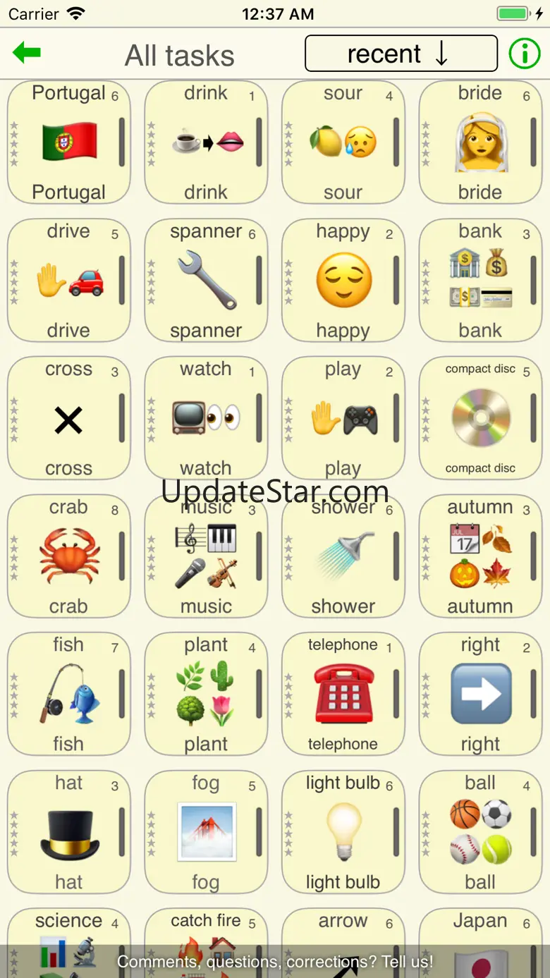 English - learn words 1.20