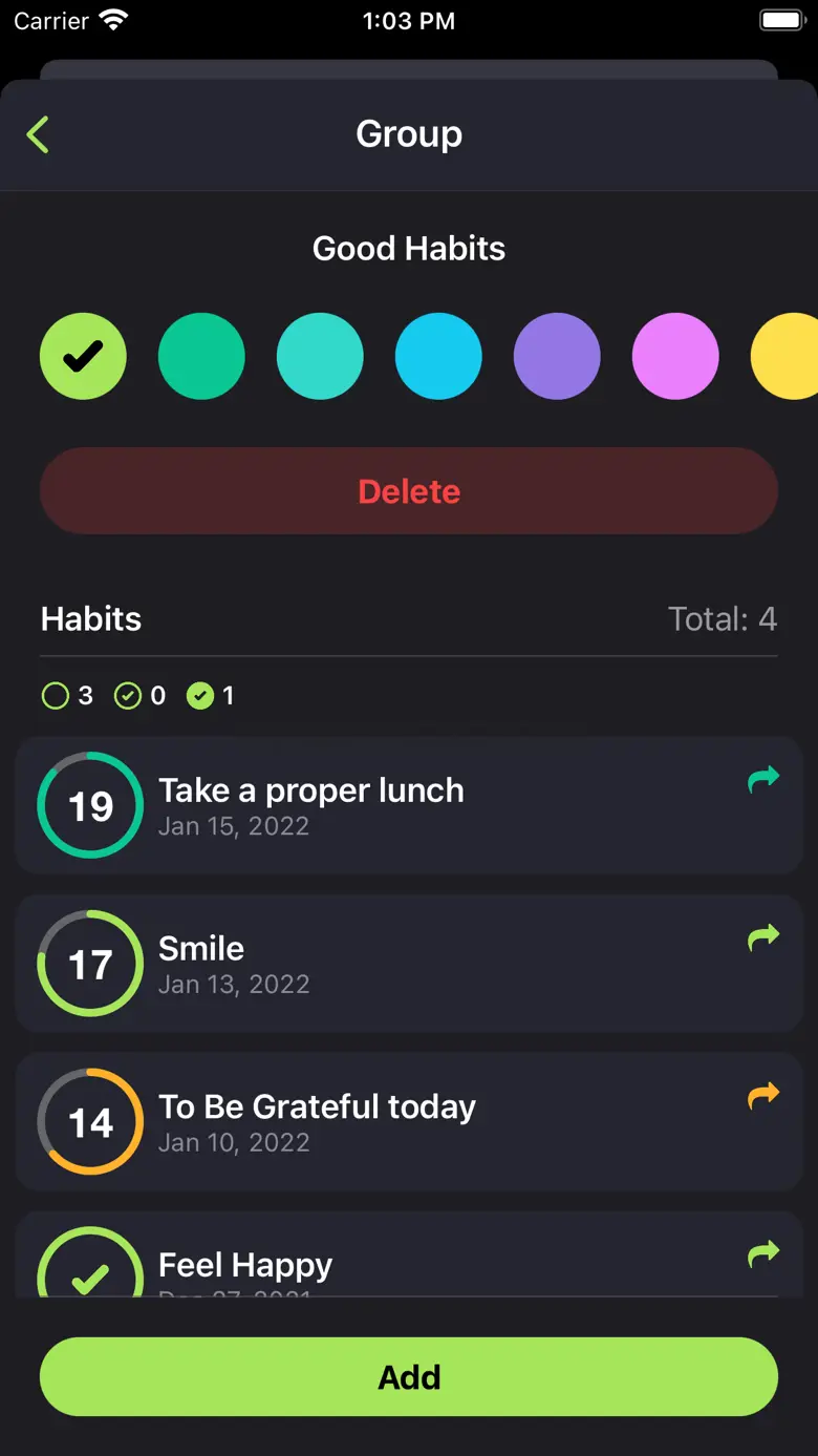 22 Days: Habit Tracker 2.0