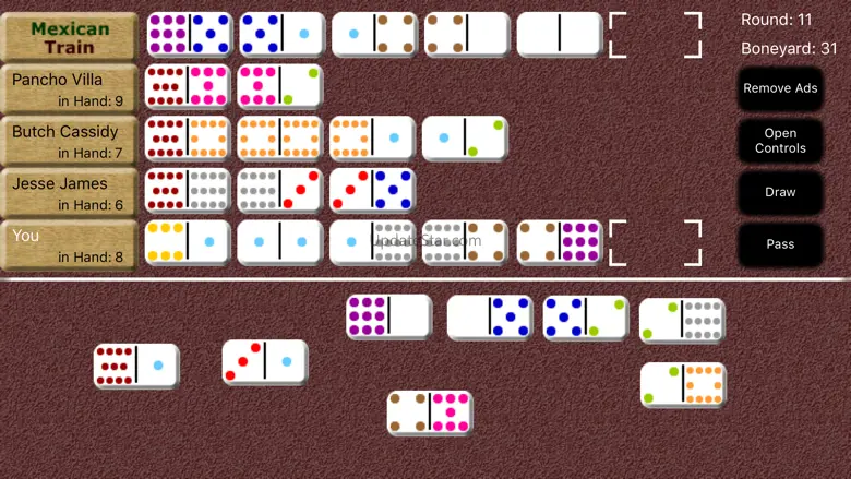 Mexican Train Dominoes 6.5