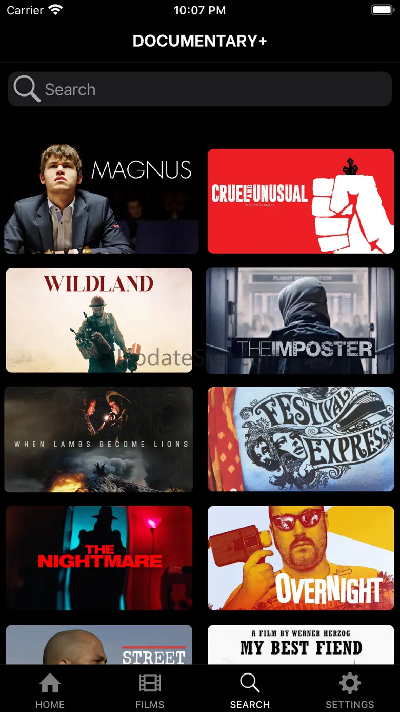 DOCUMENTARY+ | Streaming App 1.3