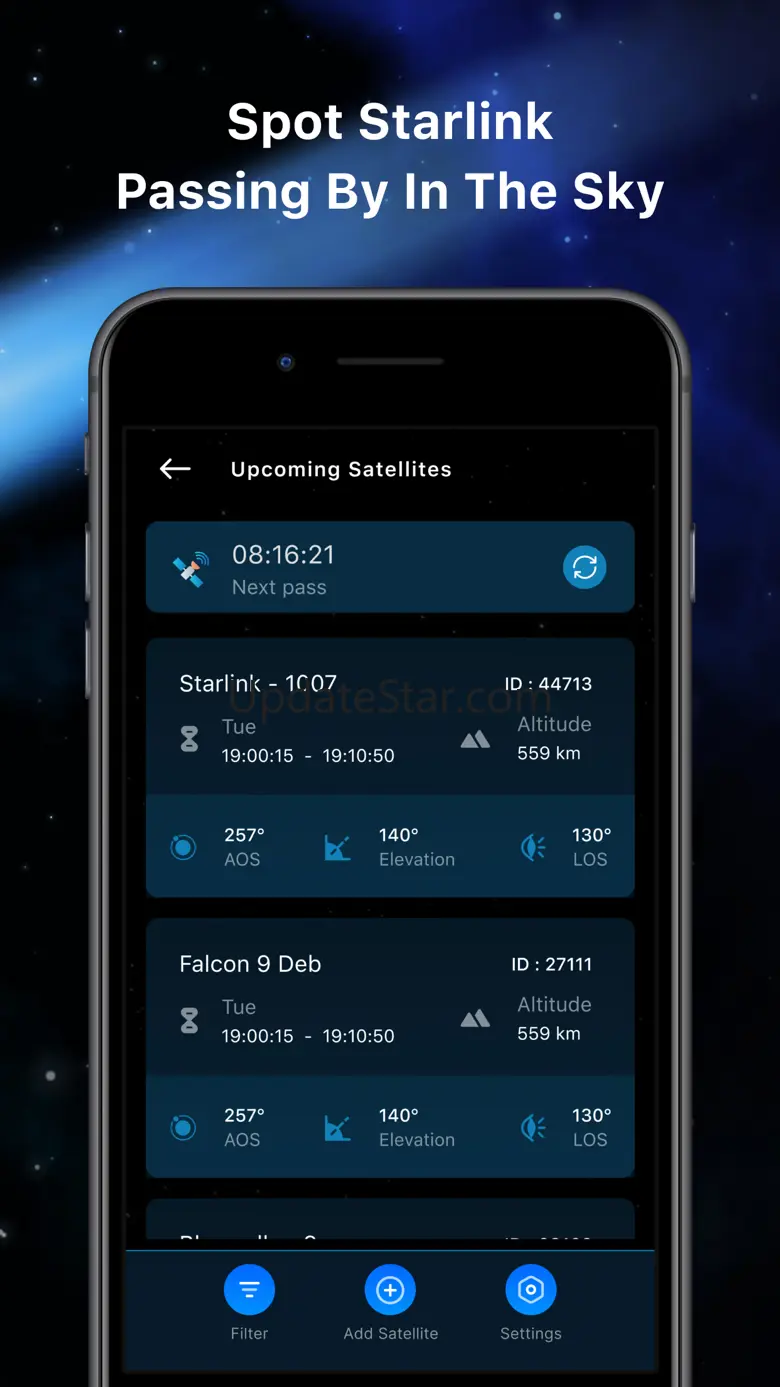 Starlink Satellite Tracker ISS 2.0