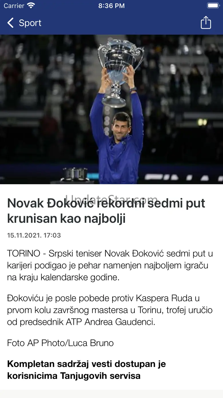 Tanjug - brze i pouzdane vesti 5.0.5