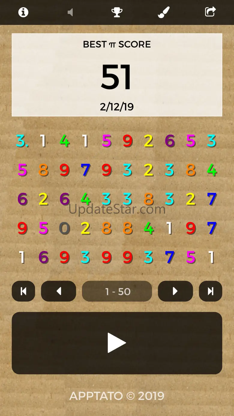 Pi Digits Memory Game 2.2.3