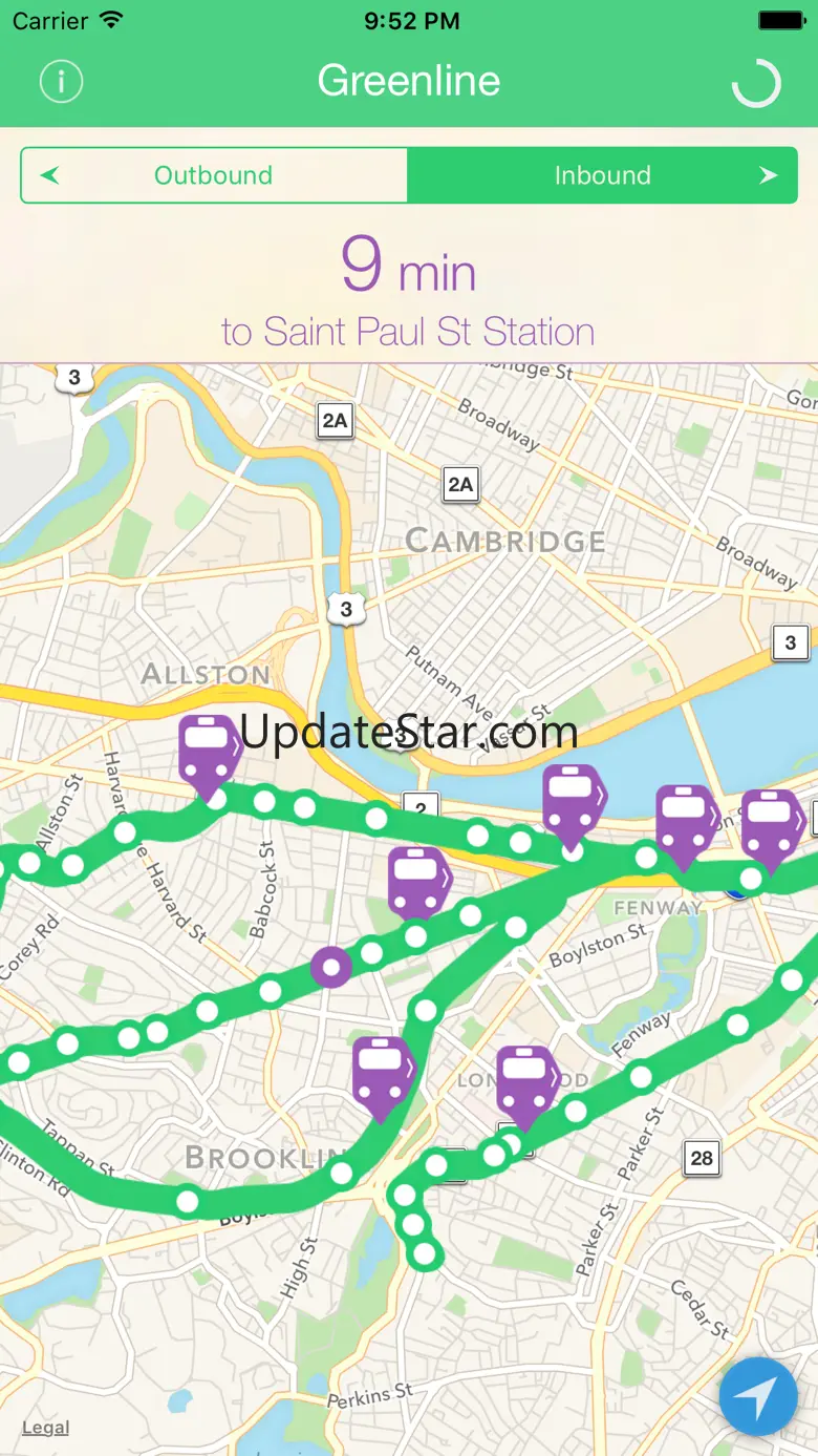 Greenline - MBTA Tracker 3.0