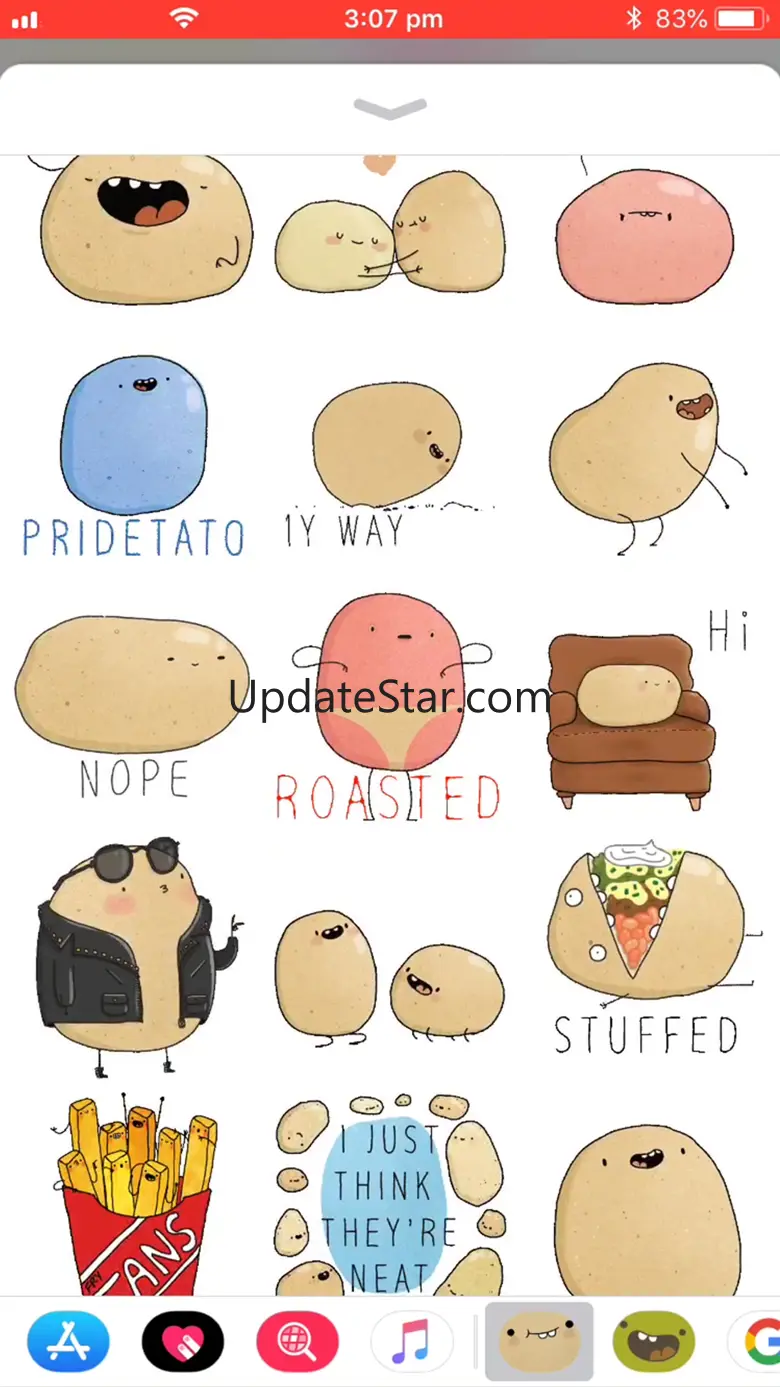 Potato Sticker Pack 3