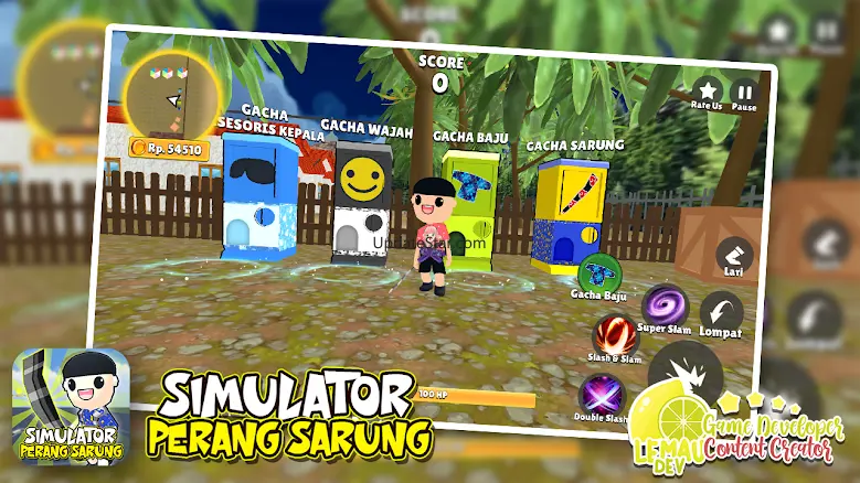 Simulator Perang Sarung 3D 42