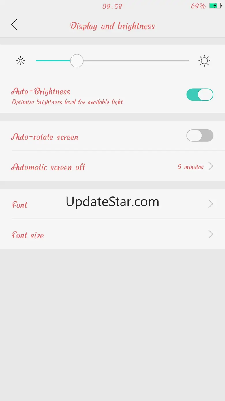 Pink Font for Oppo - Font with 1.20