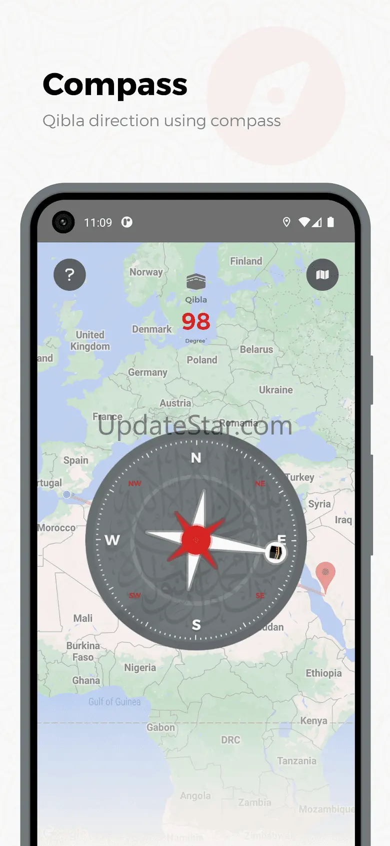 Qibla Direction No Internet 7.1.1