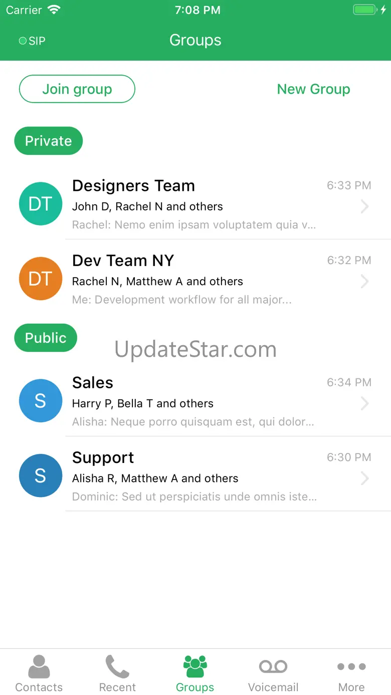 Zultys Mobile Communicator 10.4