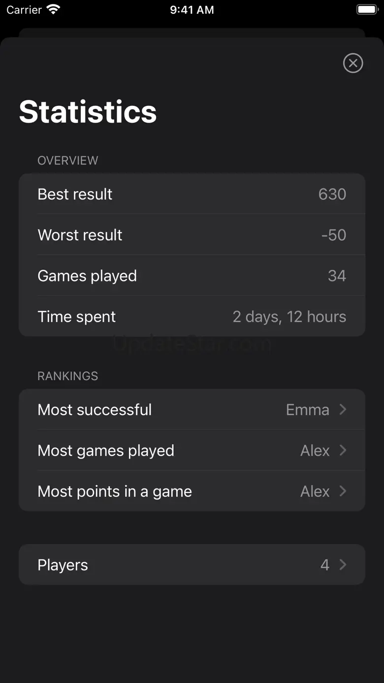 Scorepad for Wizard 2.5.0