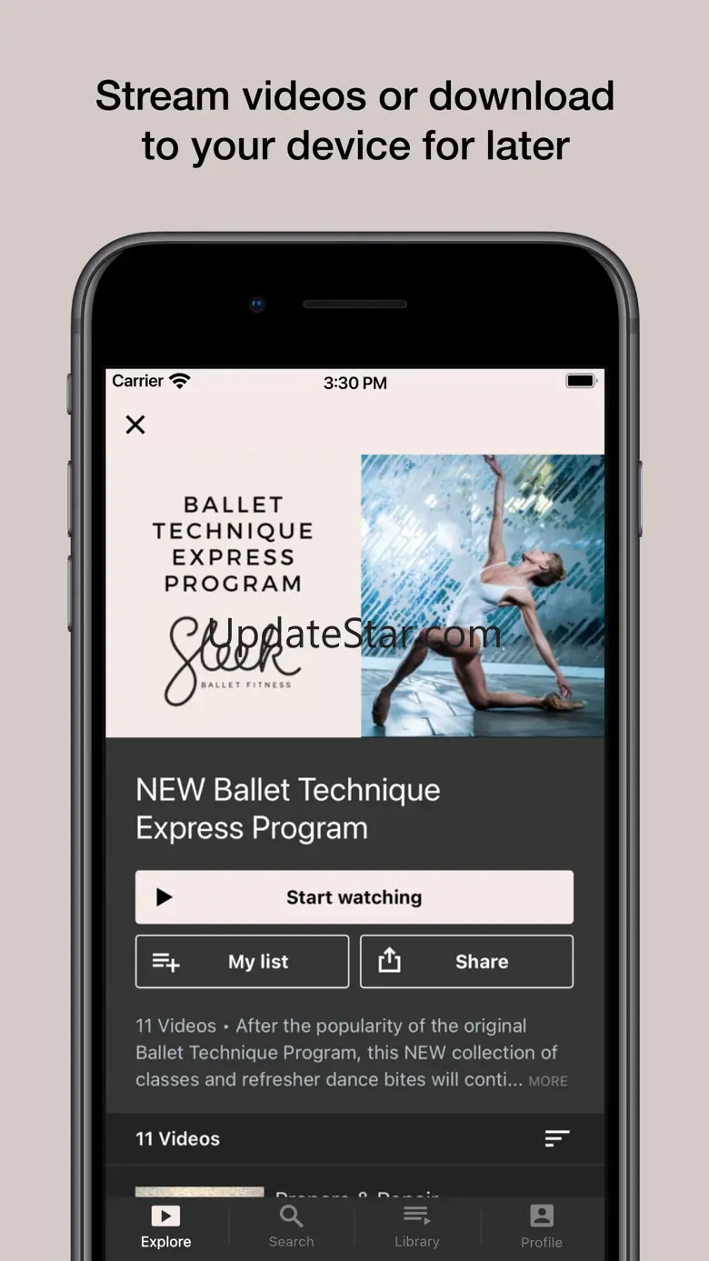 Sleek Ballet Fitness 8.321.1