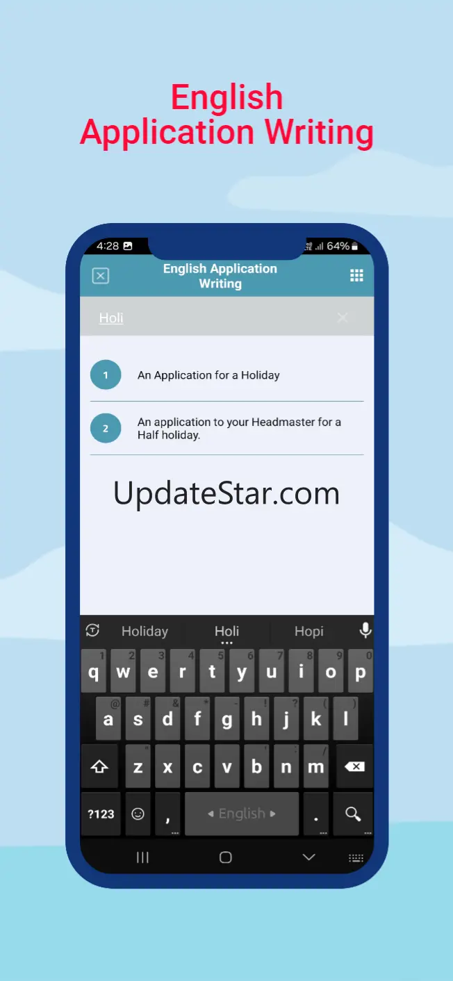 English Application Writing 1.1