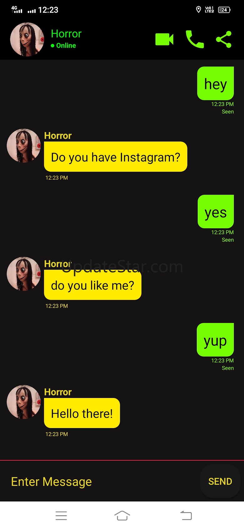 Horror Video Call 666 Ghost 3363