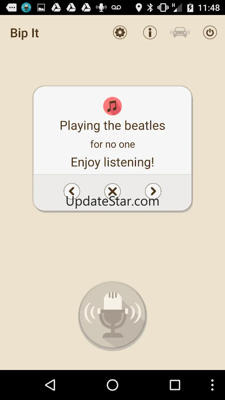 Bip it Voice Commands 3.11