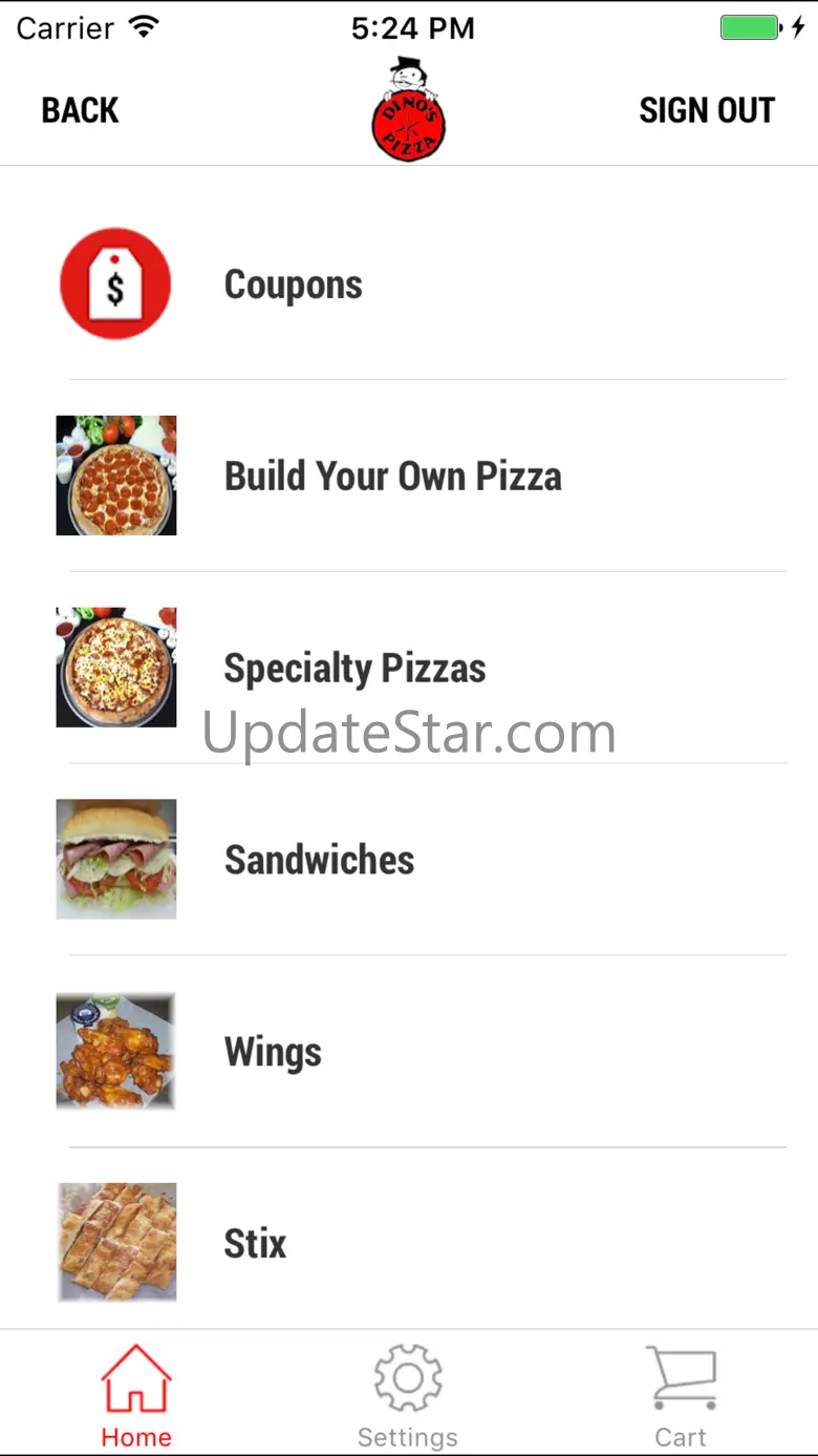 Dino's Pizza App 3.0.0
