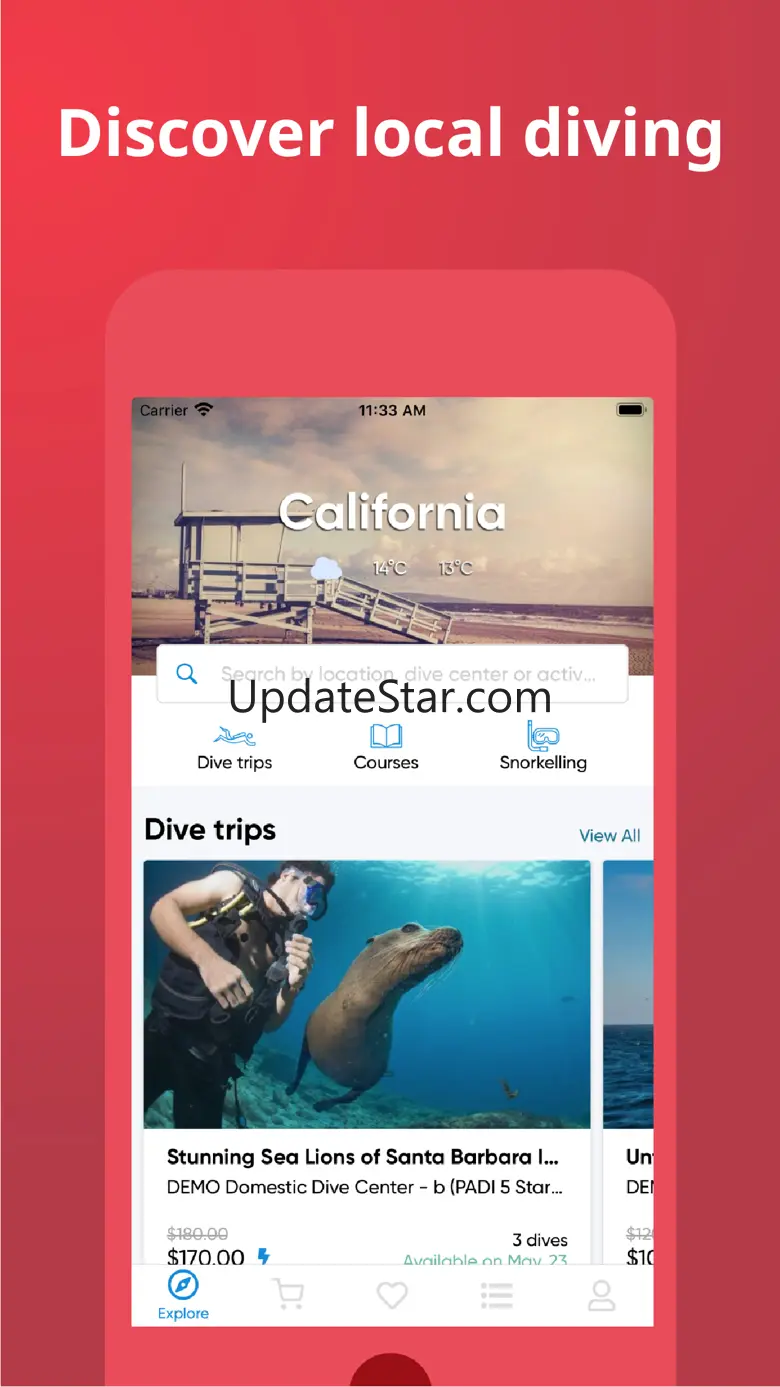 PADI Adventures: book diving 2.1.5