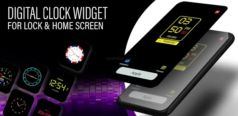 Lock Screen Clock Widget App 2.5.8