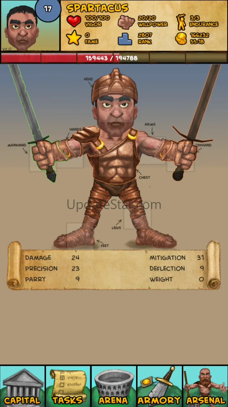 Gladiator: Rise of Legends 2.17