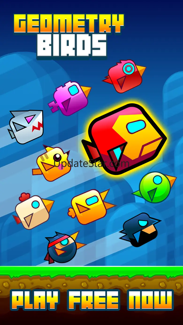 Geometry Birds - Iron Wings Avoid Hit Color Stack 1.0