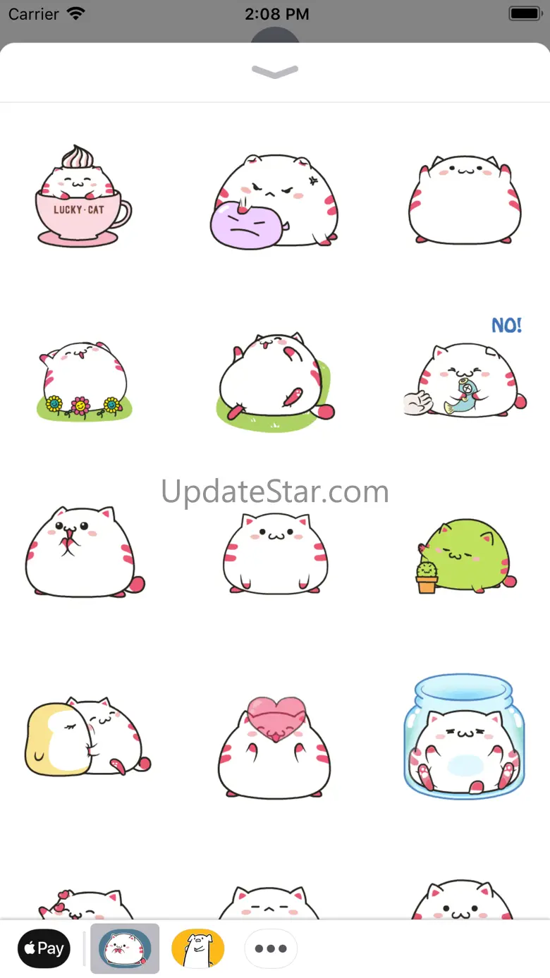 Chubby Kitten Animated Sticker 1.0