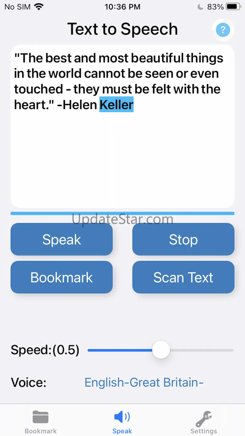 Text To Speech: Type and Talk 1.2