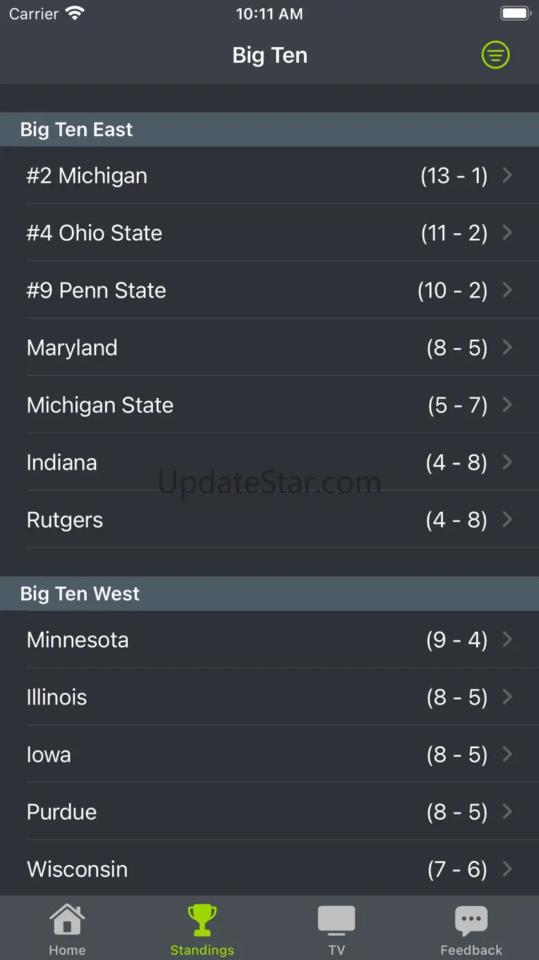 Iowa Football Schedules 5.2.0