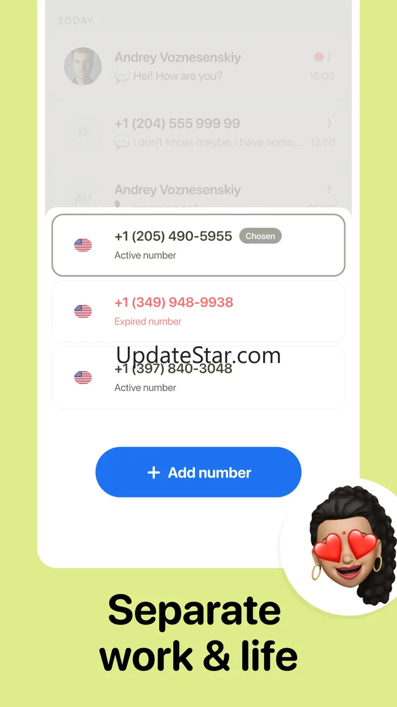 Second Number: 2nd Call Line 1.2