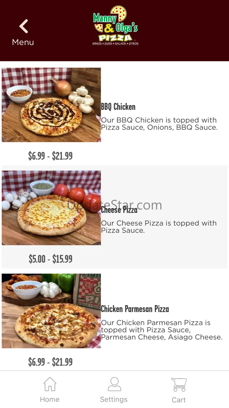 Manny and Olga's Pizza 4.10.0