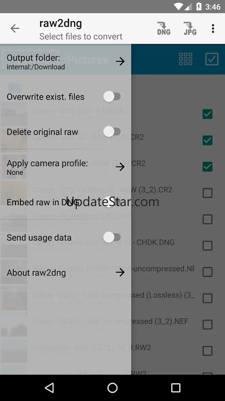 raw2dng 3.4